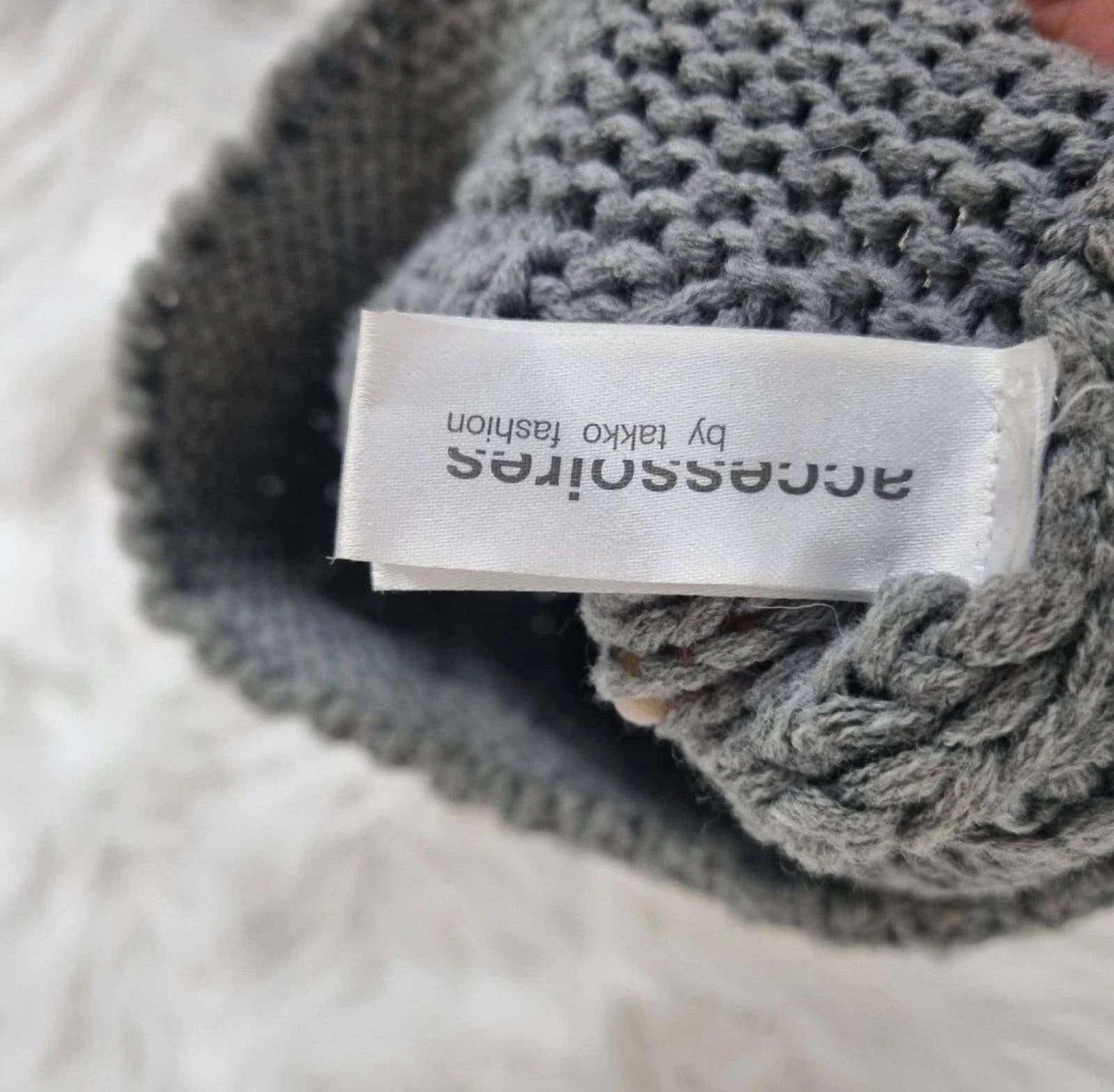 Casquette en maille grise - Takko Fashion / Accessoires – photo 5